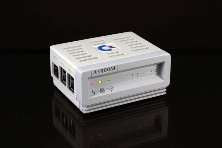 Amiga 3000 Mini case with Raspberry Pi, front view