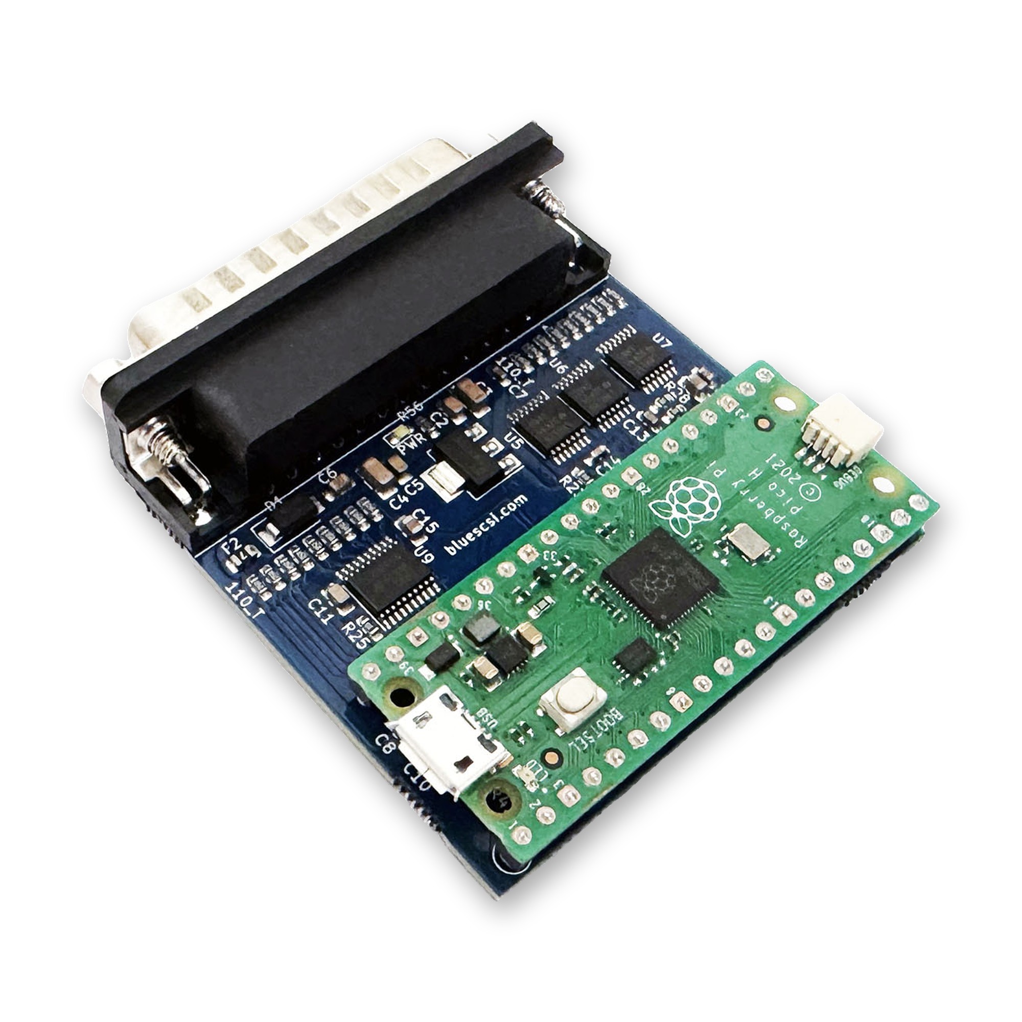 BlueSCSI v2 (External 25 Pin), view 2