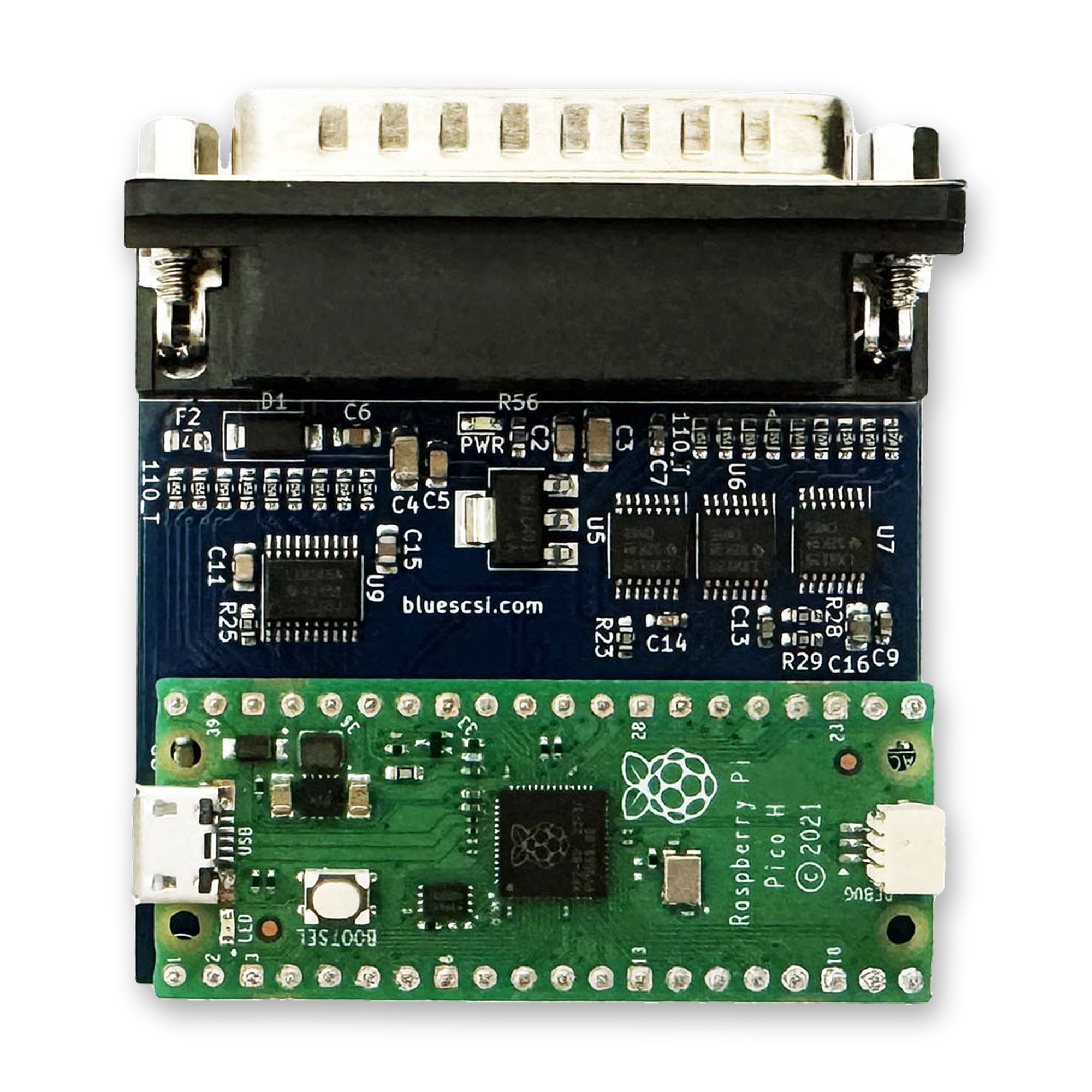 BlueSCSI v2 (External 25 Pin), view 3